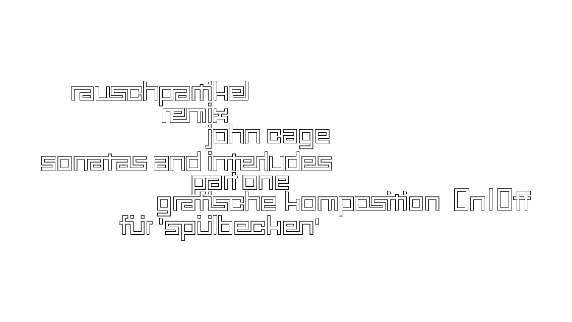 2021-01-30 Wasser in der Sple II, On-Off (Remix John Cage 'Sonatas & Interludes') (Komposition, Remix, Recording, Foto)